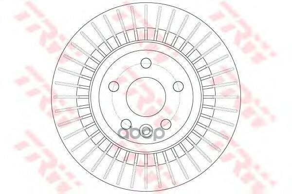 Df6308_диск Тормозной Задний! Volvo Xc60 2.0/3.0/3.2/2.0d/2.4d 08> TRW арт. DF6308