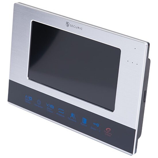 Цветной монитор видеодомофона Securic 7" формата AHD с сенсорным упралением, с детектором движения, функцией фото- и видеозаписи (модель AC-337)