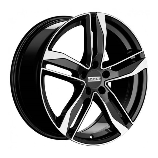 Fondmetal Hexis 8x18 5/112 ET29 d66,5 (Glossy Black Machined)