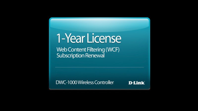 D-Link ПО Функция фильтрации веб-содержимого по категориям DWC-1000-WCF