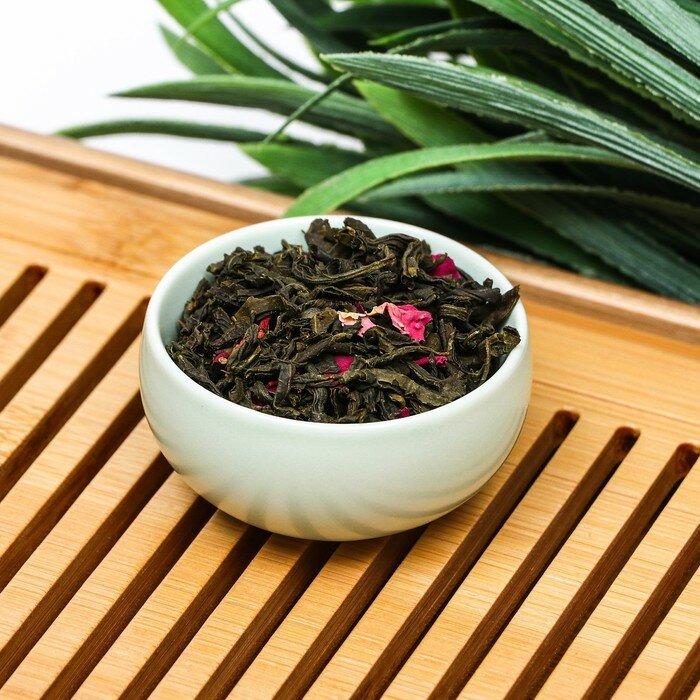 Китайский зеленый чай, цветочный, 50 г - фотография № 3