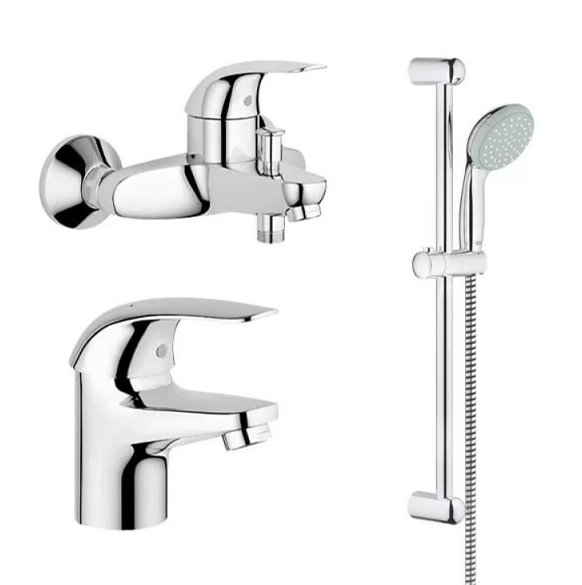 Grohe Комплект смесителей для ванной Grohe Euroeco 124428