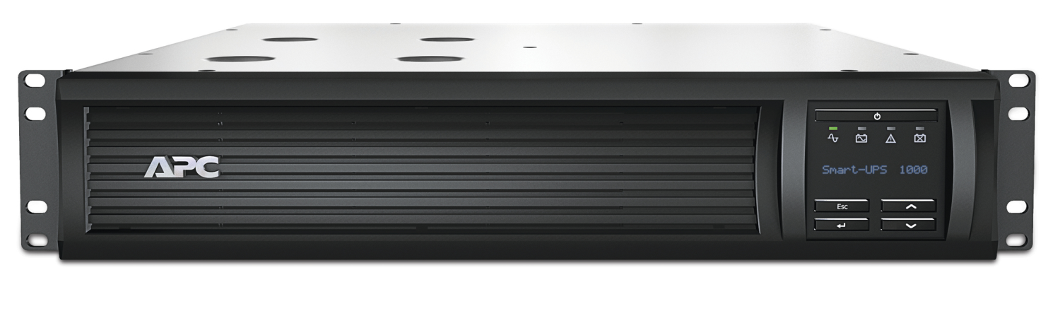 фото ИБП APC Smart-UPS, Line Interactive, 1000VA, Rackmount 2U, 230V, 4x IEC C13 outlets, SmartConnect Port+SmartSlot, AVR, LCD