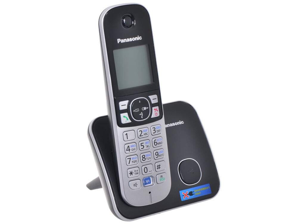 Телефон DECT Panasonic KX-TG6811RUB АОН, Caller ID 50, Спикерфон, Эко-режим, Радионяня