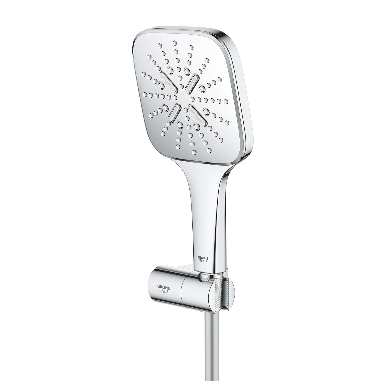 Душевой набор Grohe Rainshower SmartActive 130 Cube 3 режима, поворотный держатель, хром 26588000 - фотография № 3