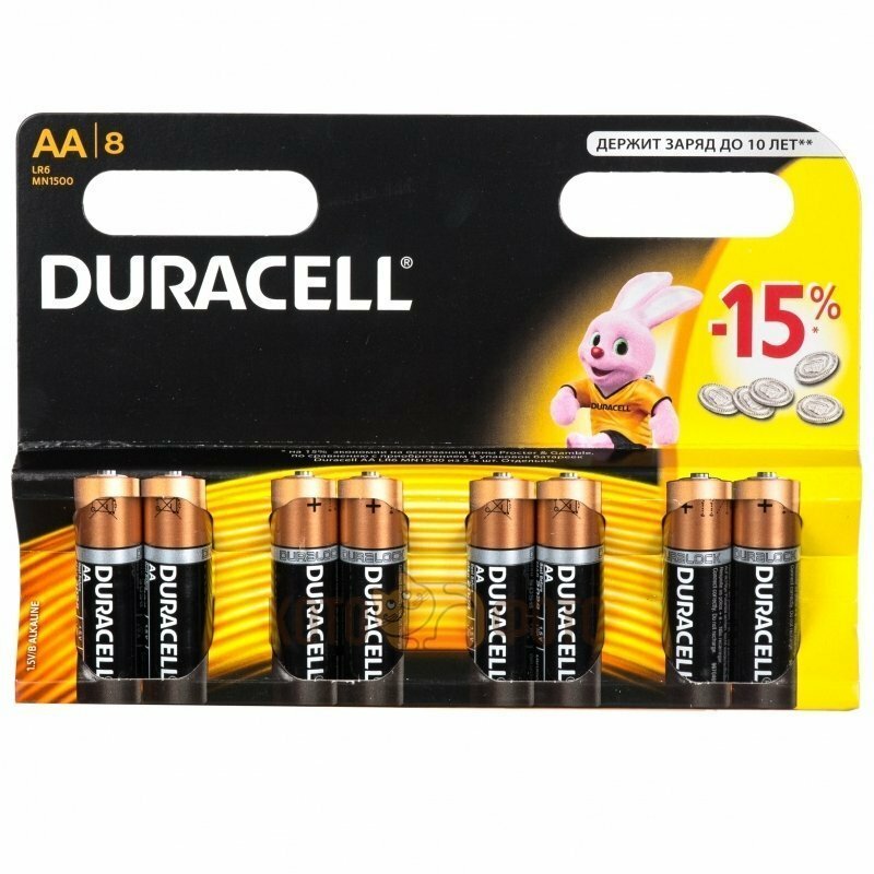 Батарейка Duracell LR6-8BL Basic AA (8шт.)