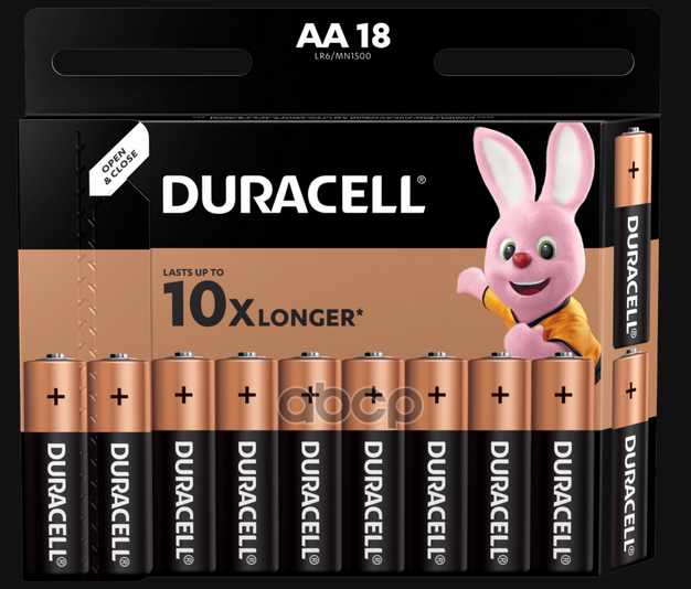 Батарейка Алкалиновая Duracell Basic Aa 1,5v Упаковка 18 Шт. Lr6/Mn1500 Bl-18 DURACELL арт. LR6/MN1500 BL-18