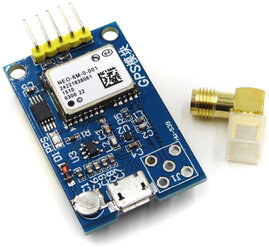 GPS модуль GY-NEO-6M + SMA + micro USB