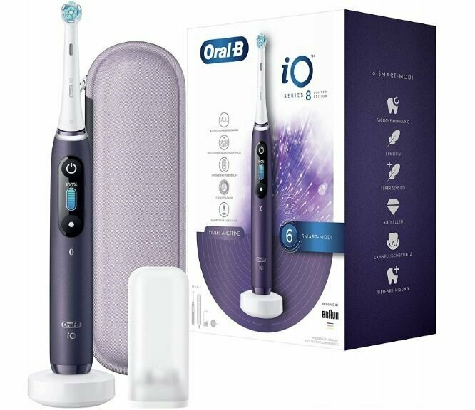 Электрическая зубная щетка Oral B iO Series 8N Special Edition, фиолетовый - фотография № 1