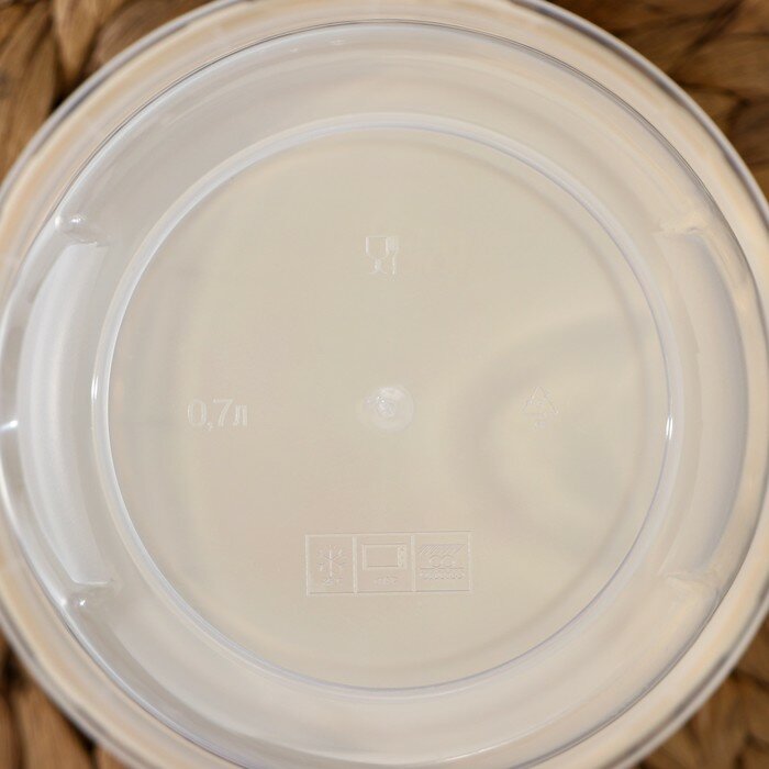 Набор банок для хранения продуктов с крышкой «Фиджи», 2 шт: 0,7 л, 1 л - фотография № 4
