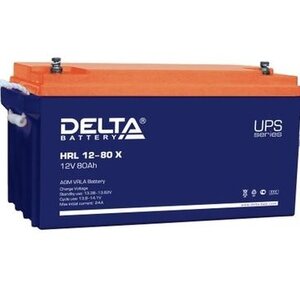 Аккумулятор тяговый Delta HRL 12-80 X (12В 80 Ач) AGM