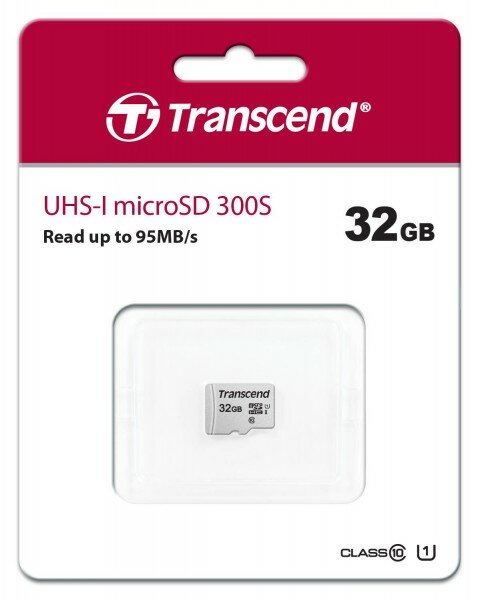 Карта памяти microSD 32GB Transcend microSDHC TS32GUSD300S