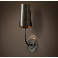 restoration hardware modern taper sconce