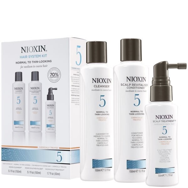 Набор для волос Nioxin Hair System Kit 05 (шампунь 150 мл, кондиционер 150 мл, маска 50 мл) 3 шт