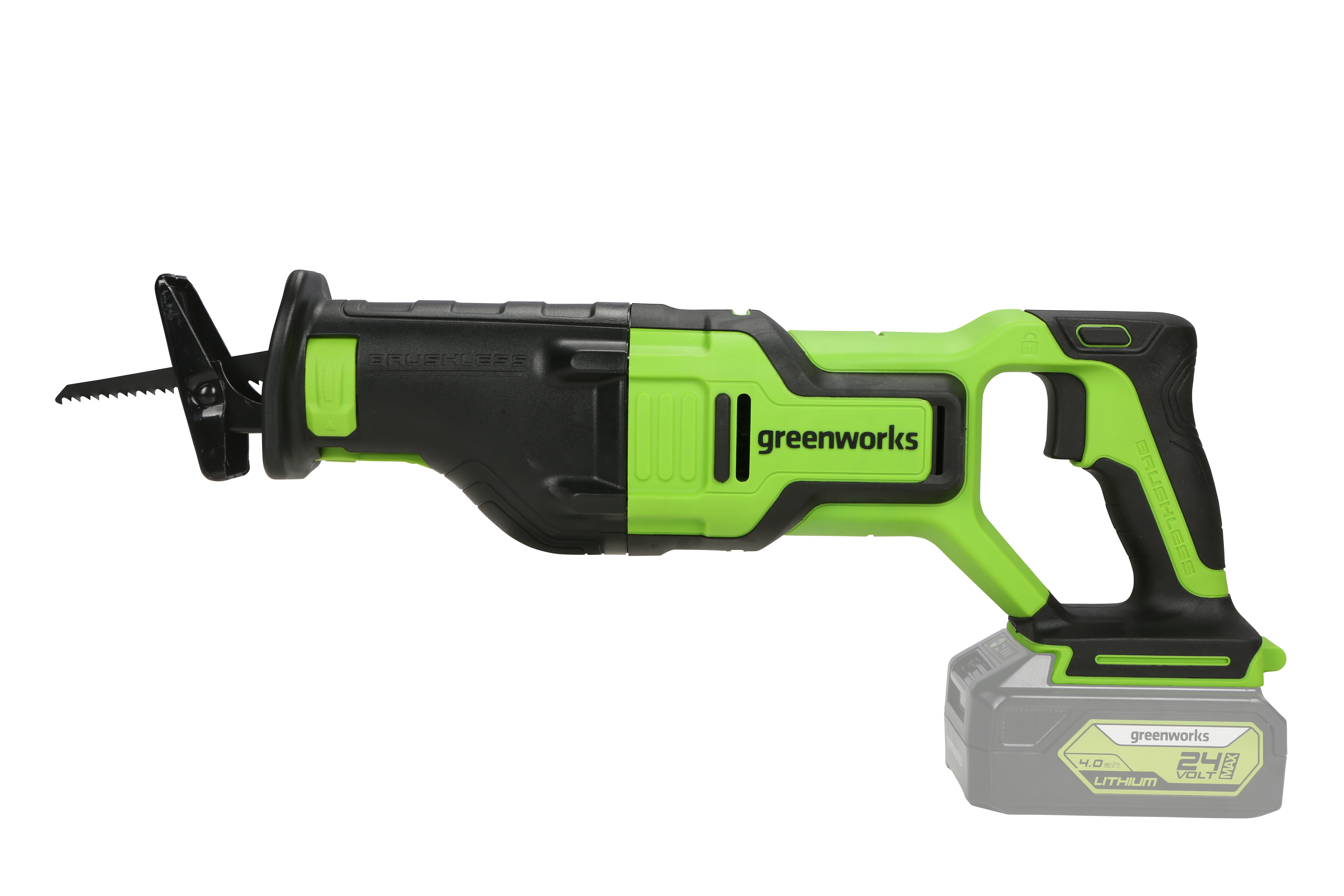 Пила сабельная аккумуляторная 24V GREENWORKS GD24RS 1200407