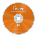 Диск DVD+R Mirex 4,7GB, 16x, комплект 50шт, BULK-спайка (UL130013A1T) - изображение