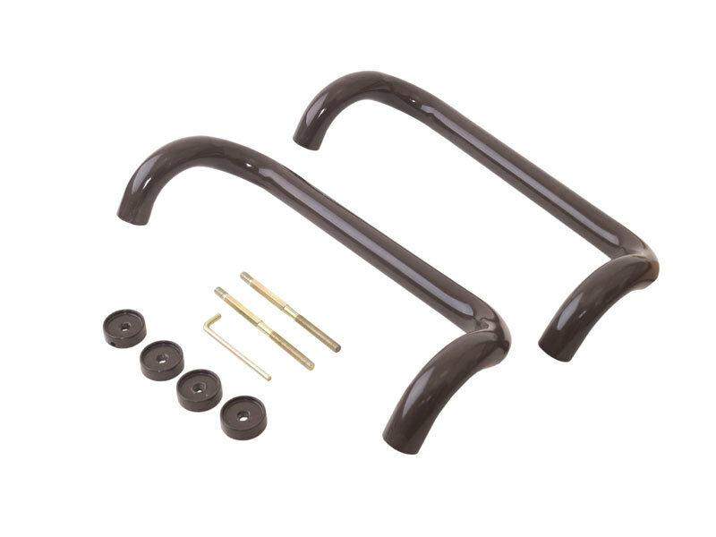 фото Ручка офисная изогнутая 250мм с креплением коричневая, до 80мм.