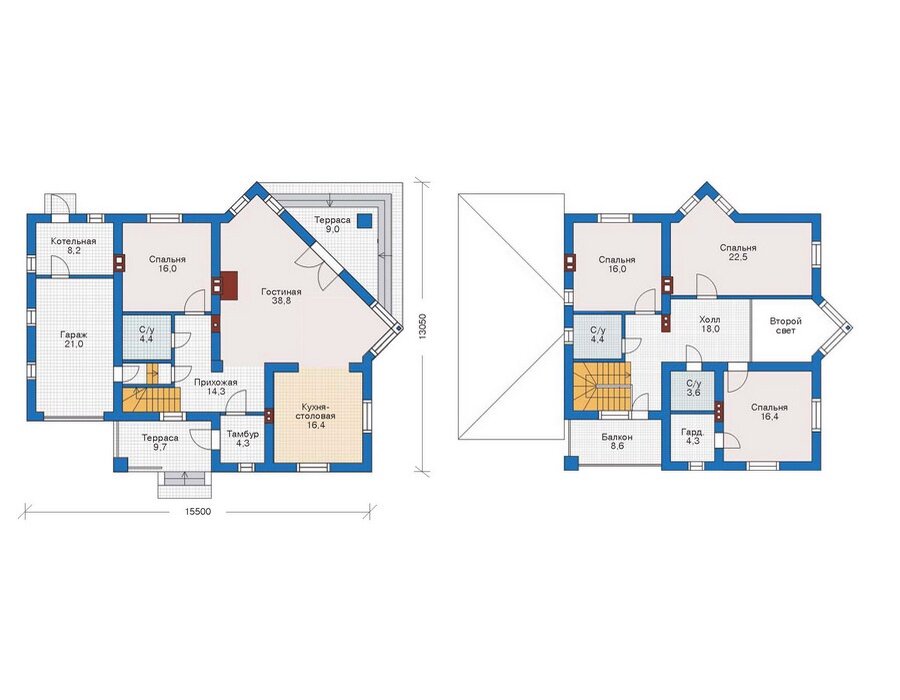 Проект дома Plans-53-25 (209 кв.м, газобетон) - фотография № 3