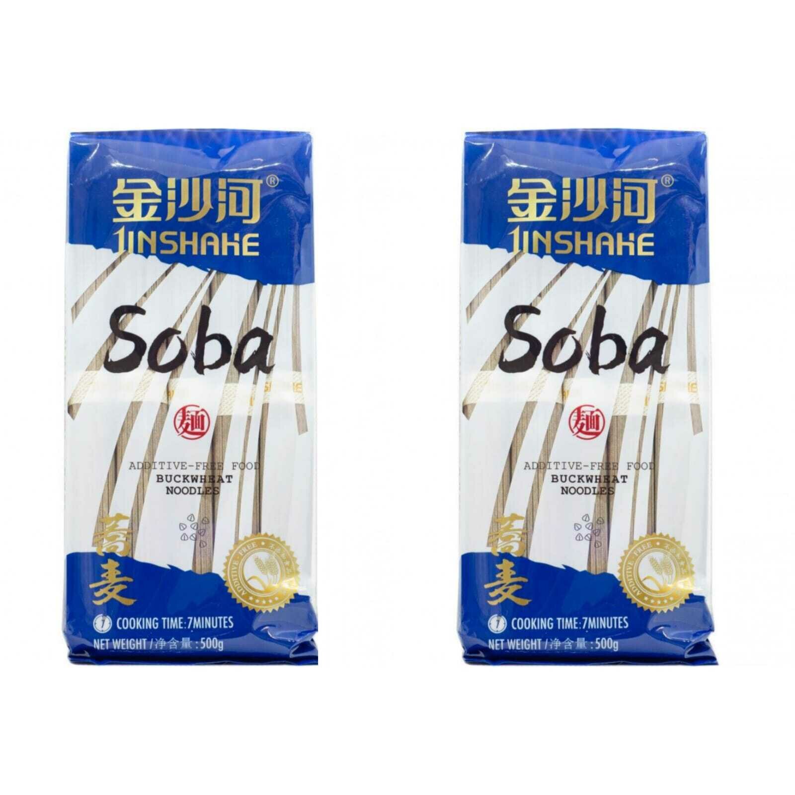 Лапша Соба Jinshahe Soba Noodles, 500 г, 2 шт - фотография № 1