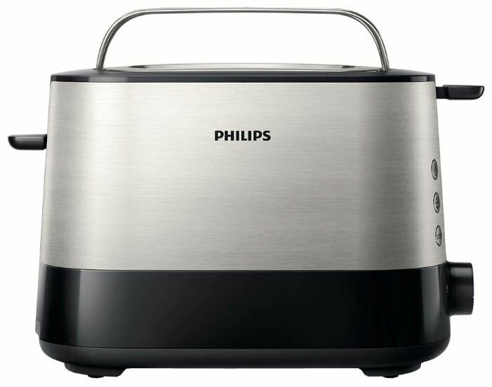Тостер Philips HD2635/90, серебристый/черный