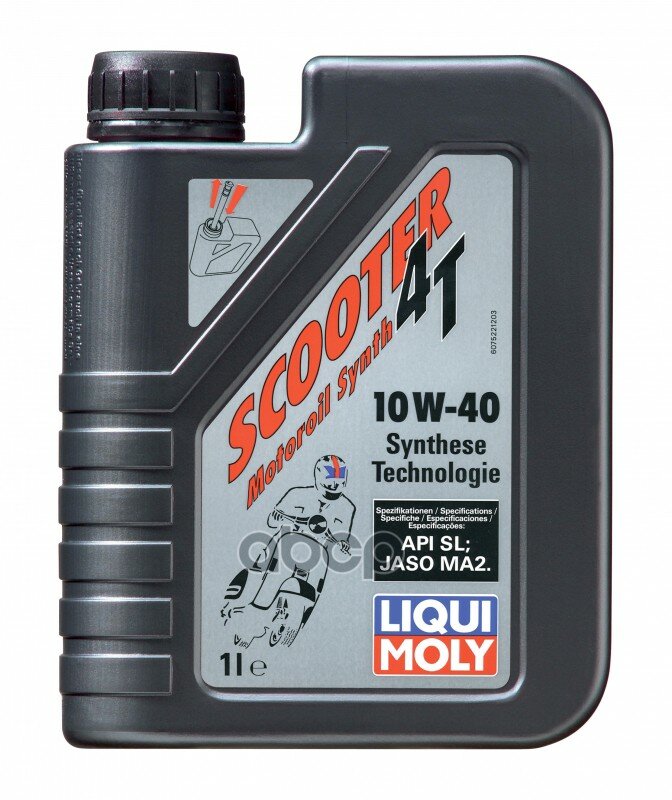 Масло Моторное Scooter Motoroil Synth 4t 10w-40 (Hc-Синтетическое) 1l Liqui moly арт. 7522