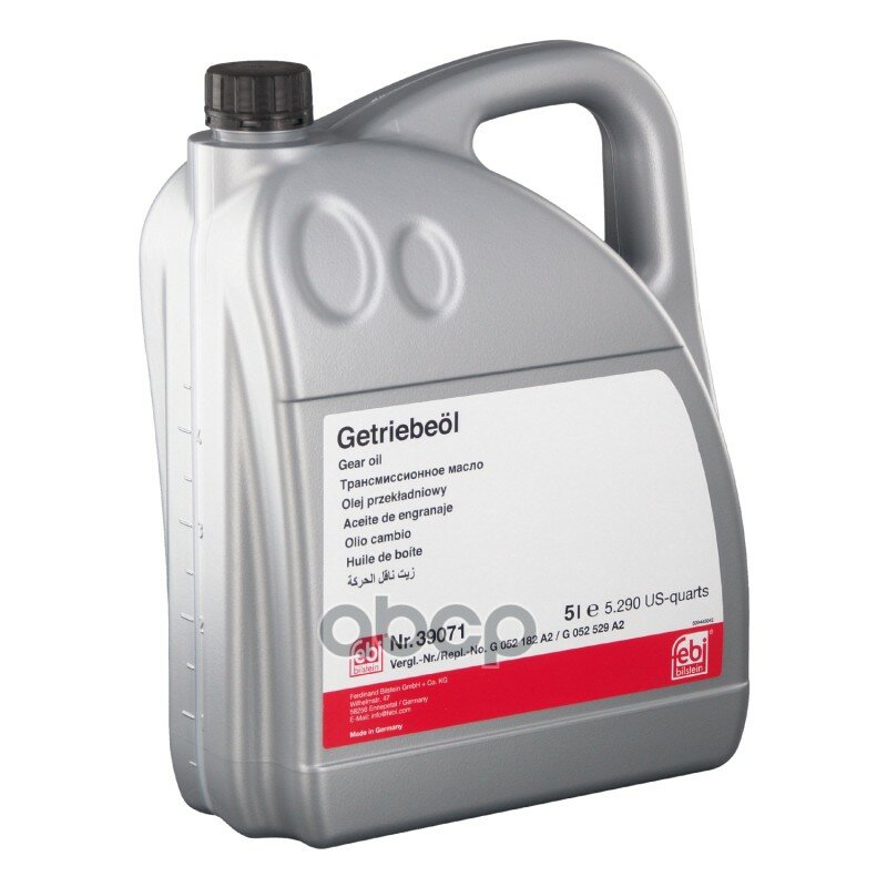 Масло Трансмиссионное Febi Gear Oil Gl-4/Gl-5 Синтетическое 5 Л 39071 Febi арт. 39071