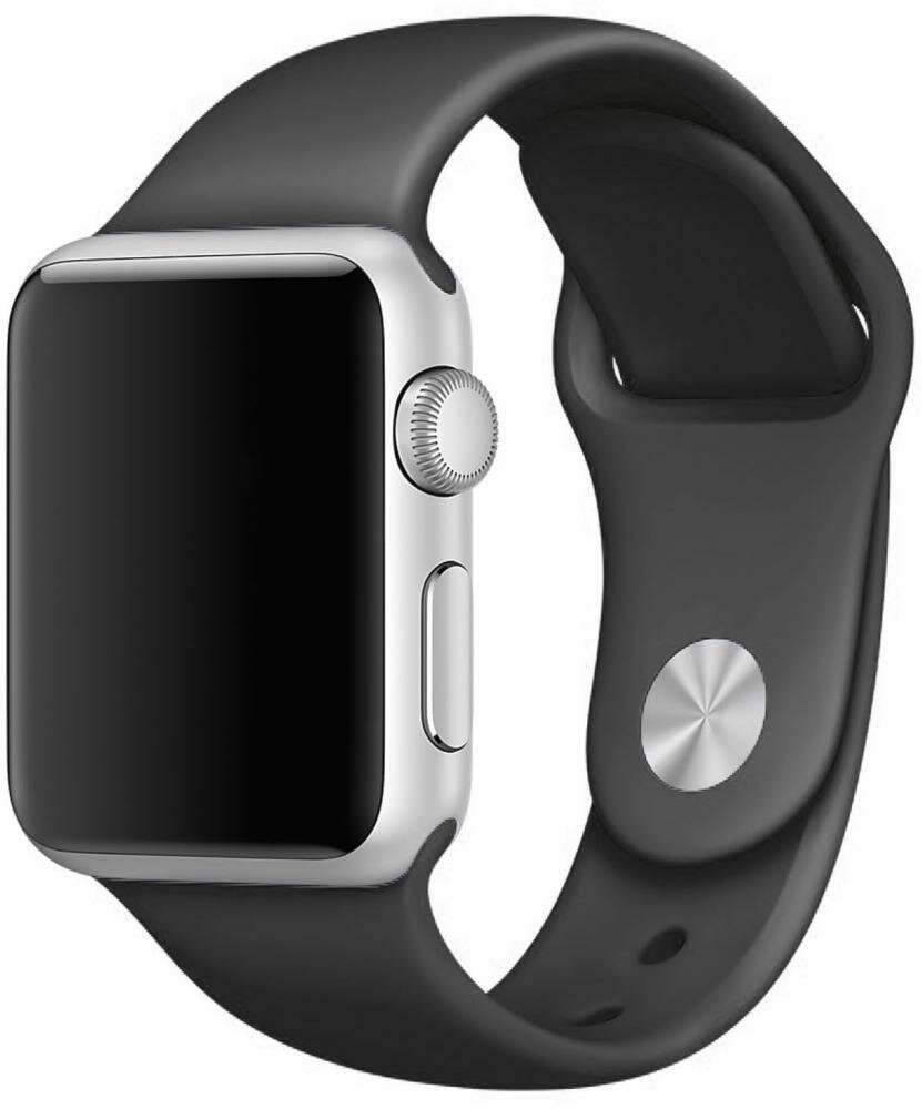 Браслет W.O.L.T. для Apple Watch Series 1-8, SE, Ultra, 42/44/45/49 mm (черный)