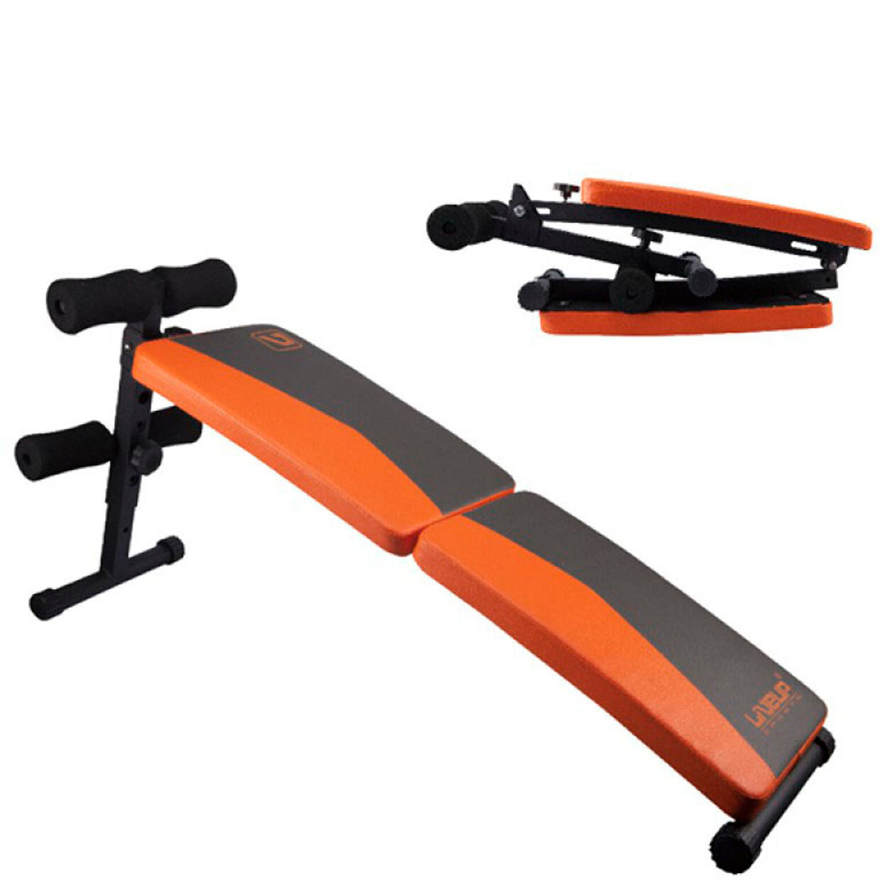 Раскладная скамья для пресса LiveUp FITNESS SIT UP BENCH Унисекс LS1209 onesize