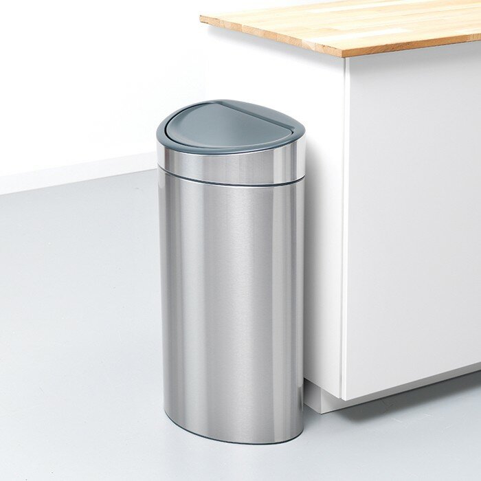 Мусорный бак Touch Bin new двухсекционный (10/23л) Brabantia 100680 - фотография № 9