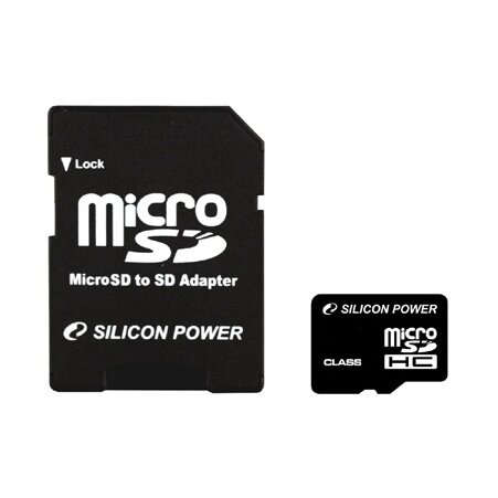 Карта памяти SILICON POWER microSDHC 16GB Class 10 + ADP