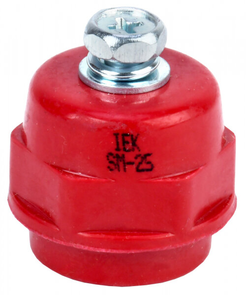 фото Изолятор IEK SM25 (М6) силовой с болтом
