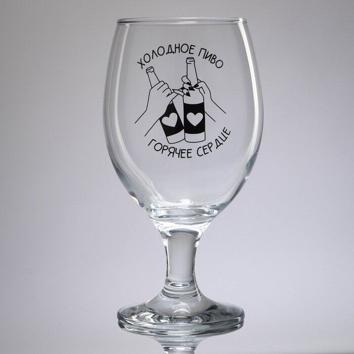 фото Бокал для пива «Горячее сердце», 400 мл