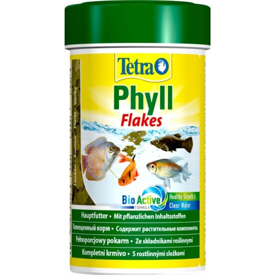 Корм для травоядных рыб TETRA Phyll 100ml хлопья