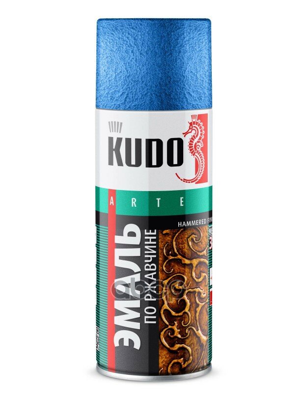 Краска Спрей Молотковая По Ржавчине Серебристо-Синяя, 520 Мл. Kudo Ku-3011 Kudo арт. KU3011