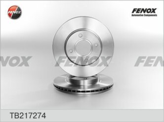 Диск тормозной передний Ford Fiesta V/Focus I/Focus I Turnier 95>12 Mazda 2 03>07 FENOX TB217274