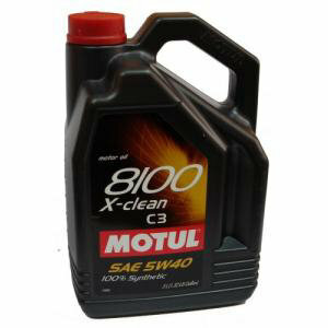 Масло моторное MOTUL 8100 X-clean С3, 5W40, синтетика, 5 литров 102051