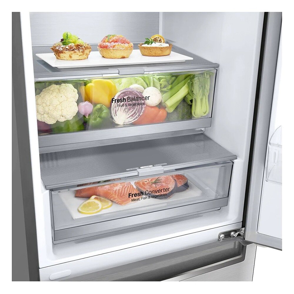 Холодильник с нижней морозилкой LG GA-B 509 PSAM - фотография № 6