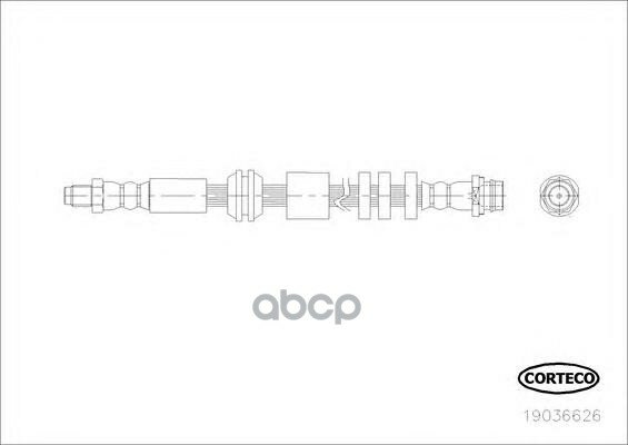 Тормозной Шланг Передний Corteco арт. 19036626