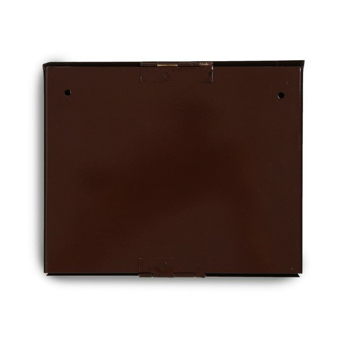 Ящик почтовый с замком, горизонтальный «Мини», коричневый - фотография № 6