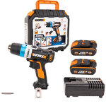 Дрель аккумуляторная WORX AiDrill WX178.1 20V 2Ач кейс - изображение