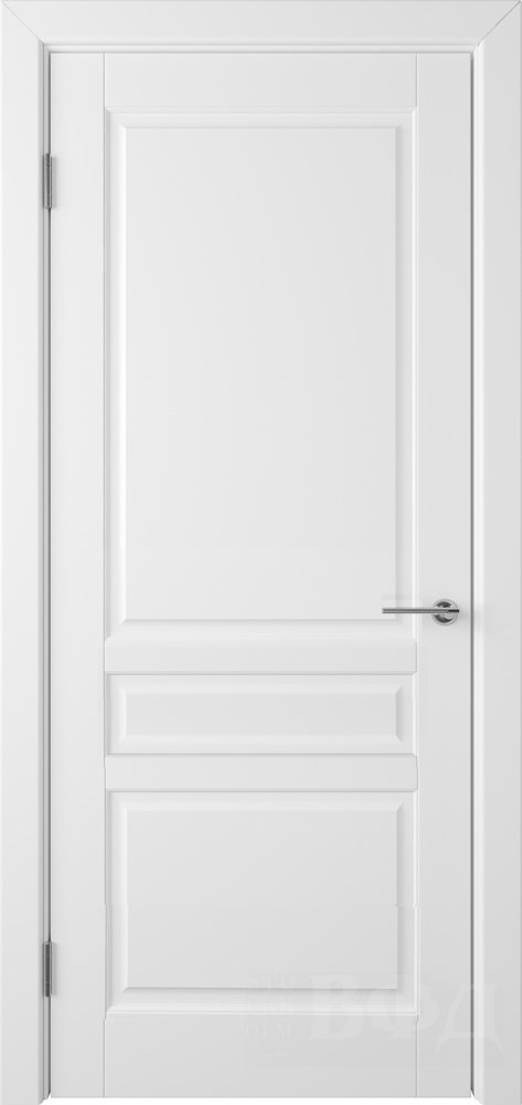 Межкомнатная дверь Владимирская Стокгольм ДГ (Эмаль белая)