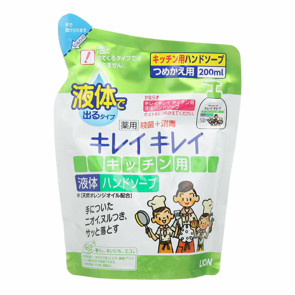 Lion Мыло жидкое KireiKirei антибактериальное для кухни см/уп, 200 мл 1 шт