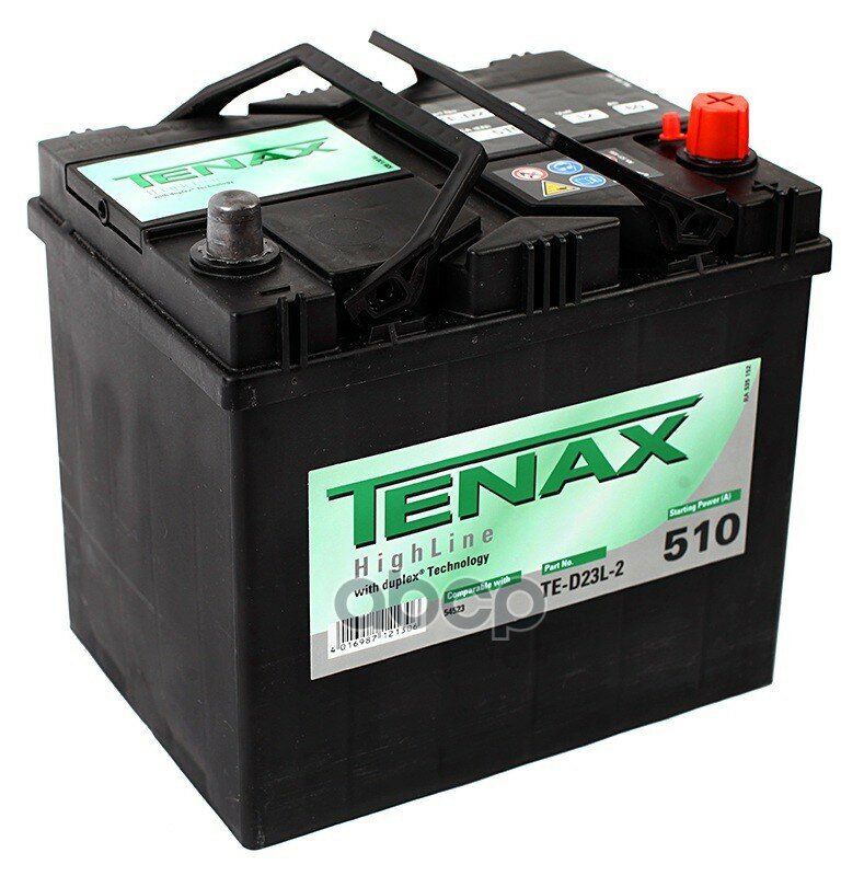 Аккумулятор Tenax 60ач En510 Asia 232х173х225 Высокий Te-D23r-2 TENAX арт. 560 413 051