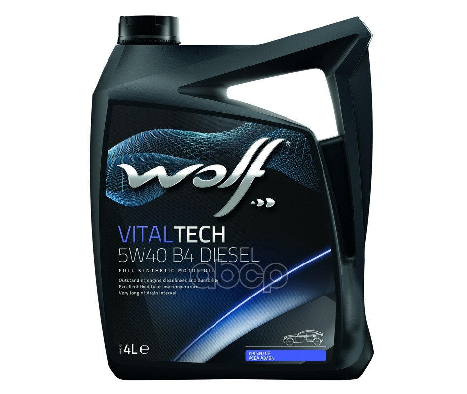 Wolf Масло Моторное Vitaltech 5w40 B4 Diesel 4l