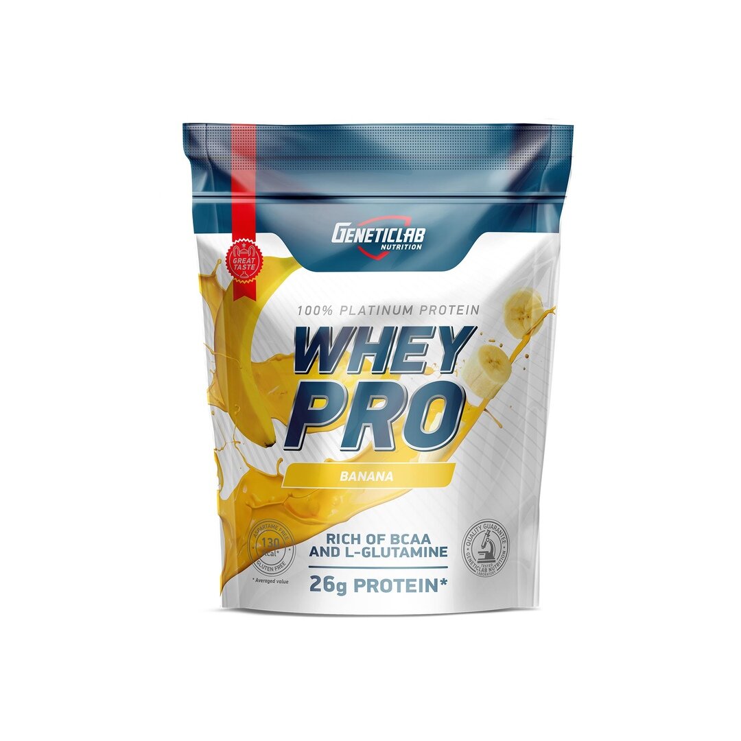 Сывороточный протеин GeneticLab Nutrition Whey Pro 900 грамм Карамель-фундук