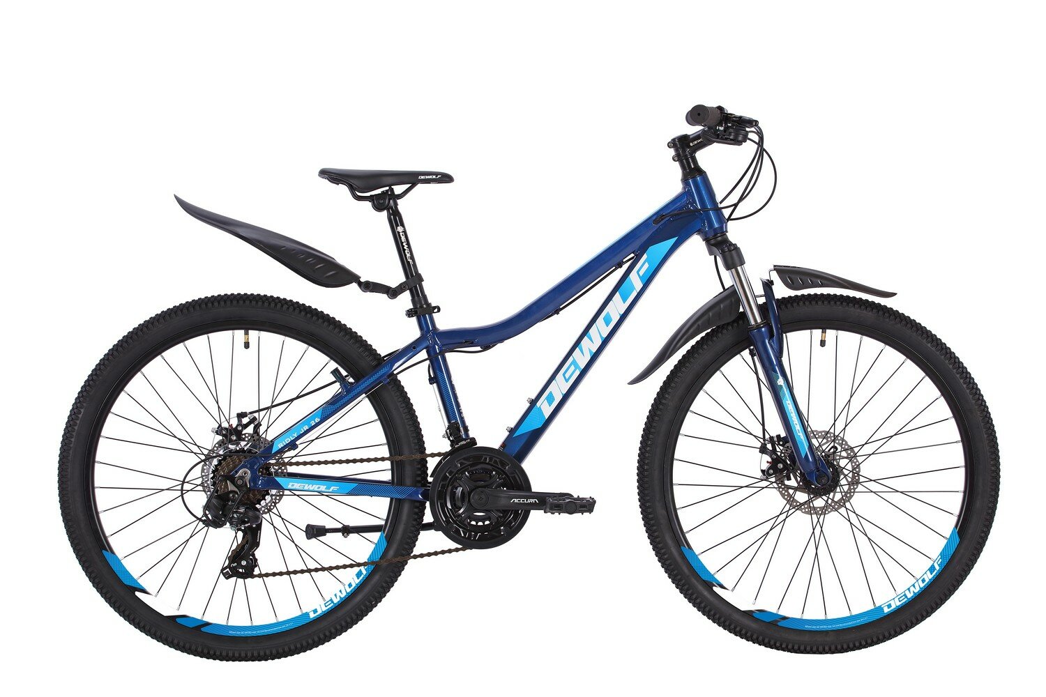 Горный велосипед Dewolf Ridly JR 26, год 2022, цвет Синий-Белый