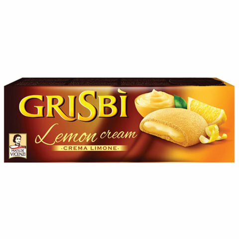 Печенье GRISBI (Гризби) "Lemon cream", комплект 5 шт., с начинкой из лимонного крема, 150 г, 13828 - фотография № 2