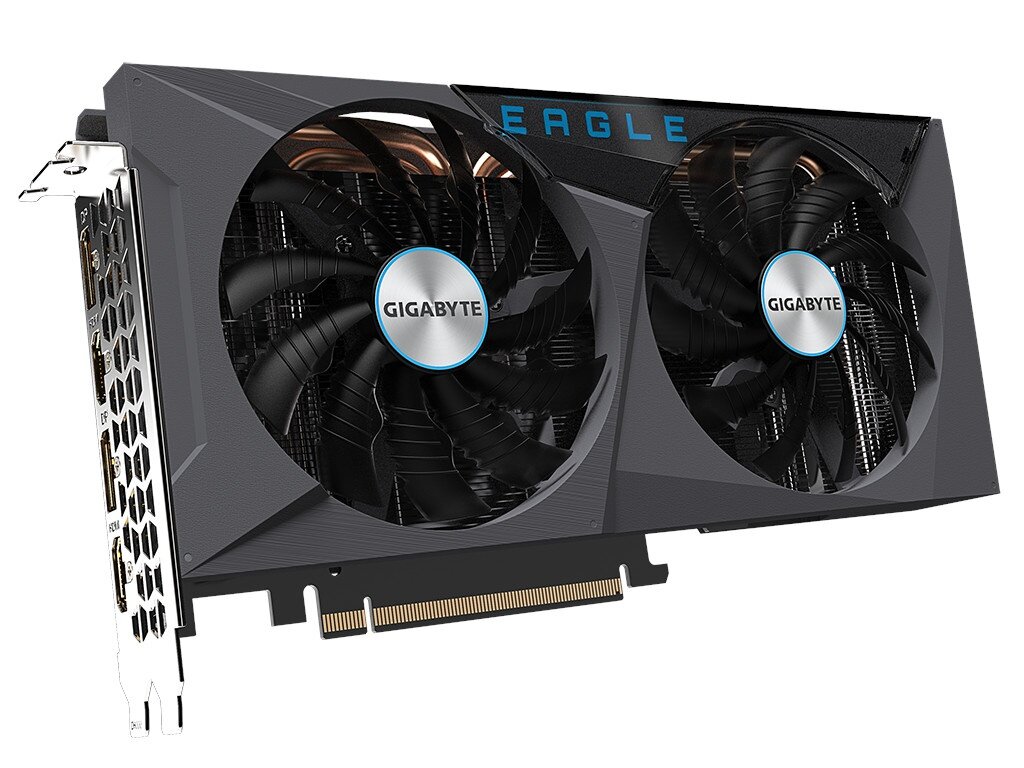 Видеокарта GIGABYTE GeForce RTX 3060 EAGLE OC 12G (GV-N3060EAGLE OC-12GD) (rev. 2.0), Retail