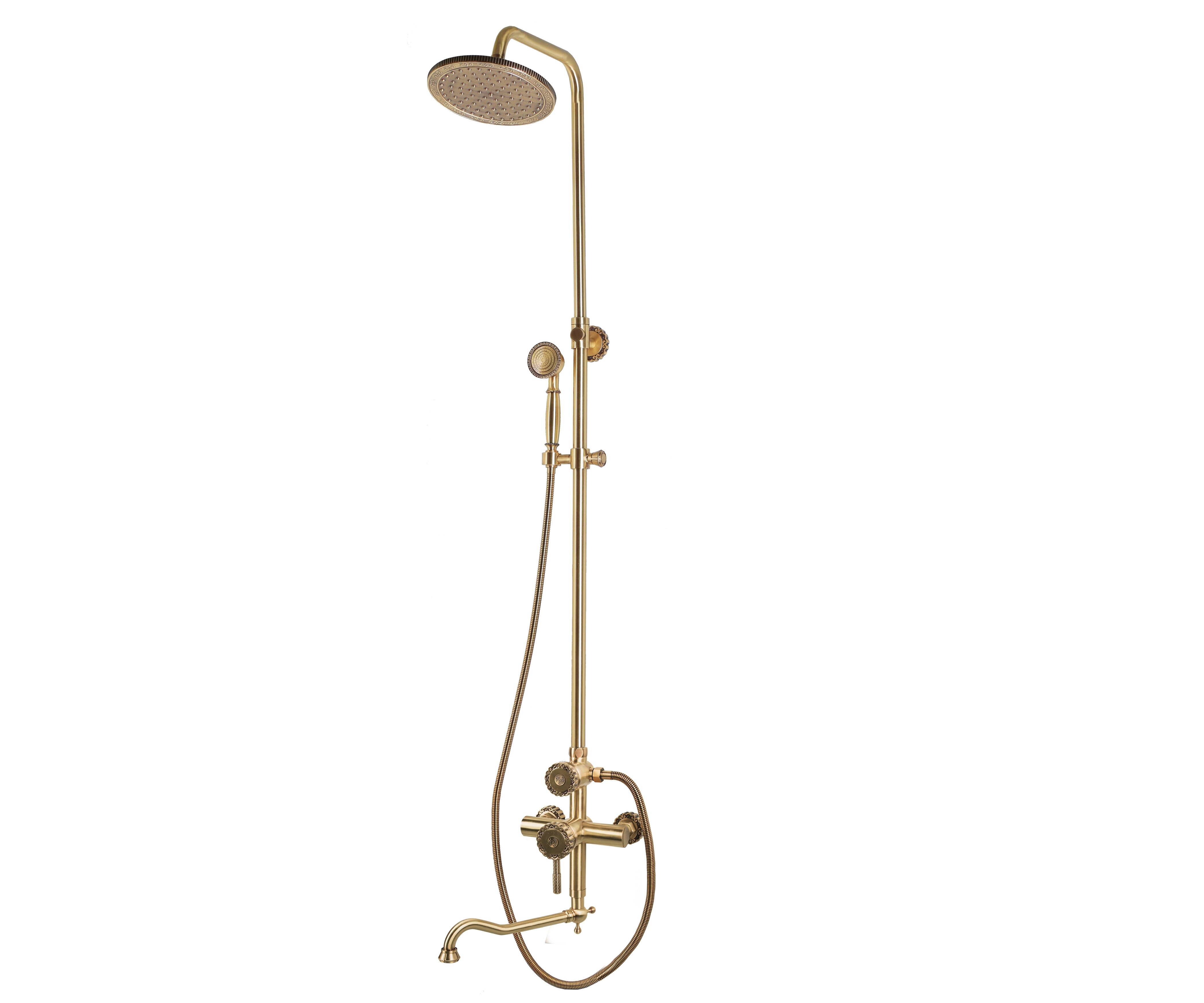 Душевая стойка Bronze de Luxe Windsor 10120DR для ванны с душем