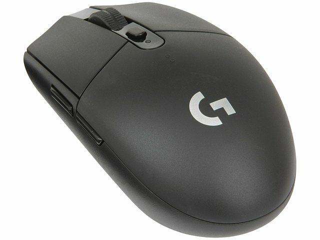 Оптическая мышь Logitech Оптическая мышь Logitech G305 Lightspeed 910-005282, беспров., 5кн.+скр., черный (USB)